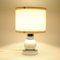 Lampe de Bureau Vintage Blanche et Chrome de Massive, 1970s 3