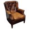 Vintage Dutch Cognac Colored Leather Club Chair, Image 1