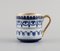 Arabien Kaffeeservice für fünf Personen aus handbemaltem Porzellan, Mitte 20. Jahrhundert, 18er Set 6