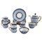 Arabia Coffee Service for Five People in Hand-Painted Porcelain, Mid-20th Century, Set of 18 1