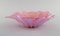Large Leaf-Shaped Bowl in Pink Mouth-Blown Art Glass from Barovier and Toso 4
