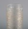 Vases in Mouth-Blown Crystal Glass by Bengt Edenfalk for Skruf, Set of 4 3