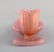 Schalen aus rosa Kunstglas von Barovier und Toso, 2er Set 5
