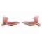 Shaped Bowls in Pink Art Glass by Barovier and Toso, Set of 2, Image 1