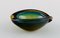 Murano Bowl in Blue-Green and Yellow Mouth Blown Art Glass, 1960s 2