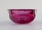 Murano Bowl in Pink Mouth Blown Art Glass, Italy, 1960s 5