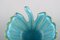Leaf-Shaped Bowl in Turquoise Mouth-Blown Art Glass from Barovier and Toso 5