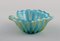 Leaf-Shaped Bowl in Turquoise Mouth-Blown Art Glass from Barovier and Toso 4