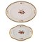 Plats de Service Royal Copenhagen en Forme de Rose Marron, 1960s, Set de 2 1