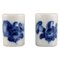 Saliera a fiore blu, inizio XX secolo, Royal Copenhagen, set di 2, Immagine 1