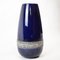 Large Blue Glazed Ceramic West German Vase, 1970s 2