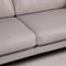 Gray Leather Sofa by Rolf Benz 3