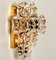 Large Gilt Brass Faceted Crystal Sconces Wall Light, Image 17