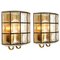 Iron and Bubble Glass Sconces from Limburg, Germany, 1960s, Set of 2, Image 1