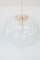 La Murrina Clear Bowl Glass with Spaghetti Swirl Pendant Lamp, Italy, 1970s 2