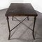 Large Square Industrial Console Table, 1940s 10