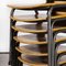 English Metal Stacking School Chair, 1970s 2