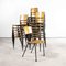 English Metal Stacking School Chair, 1970s, Image 5