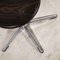 Chrome and Dark Walnut Stools, 1970s, Set of 4, Image 5