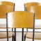 English Metal Frame Stacking School Dining Chairs, 1970s, Set of 8, Image 2