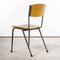 English Metal Frame Stacking School Dining Chairs, 1970s, Set of 8 7