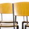 English Metal Frame Stacking School Dining Chairs, 1970s, Set of 8 6