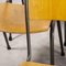 English Metal Frame Stacking School Dining Chairs, 1970s, Set of 8 4