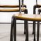 English Metal Frame Stacking School Dining Chairs, 1970s, Set of 8 5