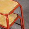 Vintage French Red Stacking Laboratory Stools from Mullca, 1960s, Set of 6 2