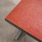 French Rectangular Red Laminate Model 780.1 Dining Table with Aluminum Base, 1960s 6