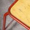 Vintage French Red Stacking Laboratory Stool from Mullca, 1960s 7