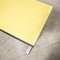 French Rectangular Yellow Laminate Dining Table with Aluminum Base, 1960s 7