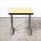 French Square Yellow Laminate Coffee Table with Aluminum Base, 1960s 2