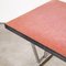 French Rectangular Red Laminate Model 780.2 Dining Table with Aluminum Base, 1960s, Image 4