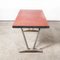 French Rectangular Red Laminate Model 780.2 Dining Table with Aluminum Base, 1960s 7