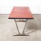 French Rectangular Red Laminate Model 780.2 Dining Table with Aluminum Base, 1960s, Image 7