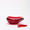 Ashtray in Deep Red Glass by Carlo Scarpa for Venini, 1942s, Image 3