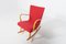 Scandinavian Modern Sculptural Rocking Chair, 1950s, Image 3