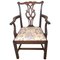 Antique Mahogany Open Arm Desk Chair 1