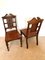 Antique Carved Walnut Hall Chairs by Simpson & Sons, Halifax, Set of 2 3