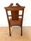 Antique Carved Walnut Hall Chairs by Simpson & Sons, Halifax, Set of 2, Image 4