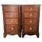 Inlaid Mahogany Bedside Chest of Drawers by Hamptons of Pall Mall, Set of 2 1