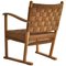 Lounge Chair in Beech & Woven Seagrass by Karl Schrøder for Fritz Hansen, 1940s 1