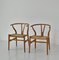 Sedie Wishbone di Hans J. Wegner per Carl Hansen & Sons, anni '50, set di 2, Immagine 11