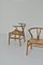 Wishbone Chairs by Hans J. Wegner for Carl Hansen & Sons, 1950s, Set of 2 16