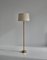 Floor Lamp in Brass and Leather by Lisa Johansson-Pape for Orno, Finland, 1950s, Image 3