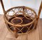 Italian Round Bamboo and Rattan Bar Table by Franco Albini, 1960s 5