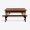 Graffiti Engraved Oak Dining Table Set, Image 1