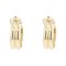 Modern 18 Karat Yellow Gold Half Hoop Earrings 1