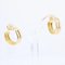 Modern 18 Karat Yellow Gold Half Hoop Earrings 5